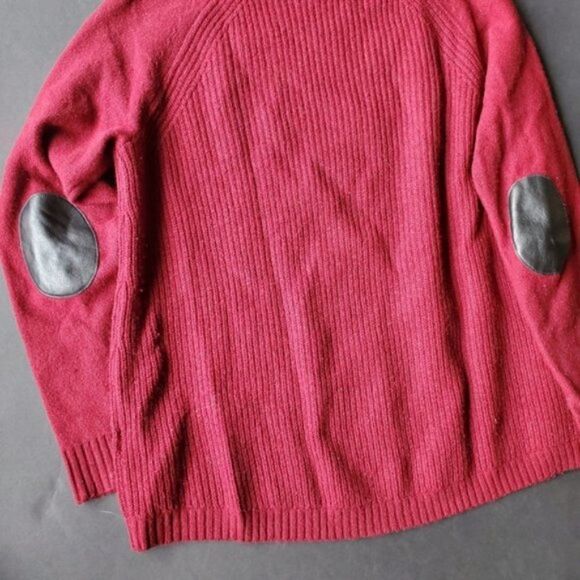J.crew Red Knit Boxy Sweater 100% wool - Picture 7 of 8